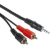 Кабель аудіо 3,5 мм/2RCA (3 м)