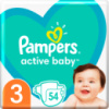 Подгузники Pampers Active Baby Размер 3 (6-10 кг) 54 шт (8001090948977)