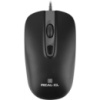 Мишка REAL-EL RM-222 USB Black (EL123200040)