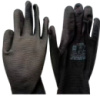 Рукавички трикотажні з частковим ПУ покриттям р10 (чорно-сірі манжет) SIGMA (9446411)