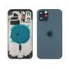 Корпус для Apple iPhone 12 Pro Blue (синий) с задним стеклом, рамкой и стеклом камеры