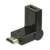 Переходник HDMI to HDMI поворотный 180 черный
