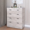 Комод для вещей Эверест на 5 ящиков Соната-3 80х38х94 дуб крафт белый (DTM-2697)