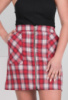 Жіноча двокольорова спідниця у клітку