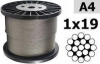Трос нержавеющий 4,0 мм DIN 3053 (1х19)