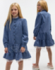 116-158, Лляна сукня шкільна для дівчинки заміри. Детское платье для девочки в школу
