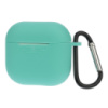 Чехол силиконовый с карабином для Apple AirPods 4 цвет  12 мятно-зеленый