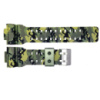 Ремінець для годинника Skmei 1688CMGN Camo Green камуфляжний каучуковий 27.5 см