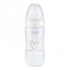 Бутылочка для кормления Nuk First Choice Plus Сердца 300 мл Бежевая (3952398)