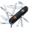 Нож Victorinox Huntsman Army Black «Емблема СВ ЗСУ» (1.3713.3_W0020u)