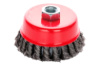 Щетка торцевая Apro 85 мм x М14 плетеная (830440)