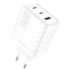 Мережевий зарядний пристрій Proove Speed Surge Gan 65W (USB + 2 Type-C) White (WCSS60120002) (Код товару:39123)