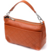 Жіноча сумка з натуральної шкіри з двома ремінцями 722929 Рудий