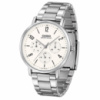 Чоловічий годинник Casio MTP-VT06D-7B Classic з білим циферблатом та сталевим браслетом