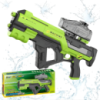 Водный пистолет для детей, электрический водный автомат Скорпион детский с автоматической закачкой воды, зеленый