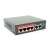 4- портовый управляемый PoE коммутатор YOSO YO204D -52 с 4 портами POE 100Мбит + 2 UP-Link 100Мбит 52V/52W. APP-Amitres