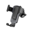 Автотримач для телефона HOCO CA103 vertical and horizontal air outlet gravity car holder Black Metal Gray (6931474766229)
