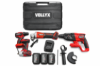 Набір акумуляторного електроінструменту 4-в-1 36V — шуруповерт, гайковерт, болгарка та перфоратор.