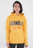 Жіноче жовте худі з написом