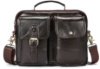 Сумка мужская кожаная Vintage 14819 Коричневая
