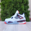 Nike Air Jordan 4 Білі з чорним з червоним