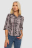 Сорочка жіноча в клітку, колір темно-пудровий, 230R063