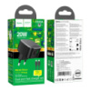 Мережевий Зарядний Пристрій Hoco CS32A 1USB-C/1USB PD/QC 20W+Type-C to Lightning М'ята упаковка