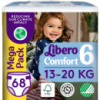 Подгузники Libero Comfort Размер 6 (13-20 кг) 68 шт (7322541757025)