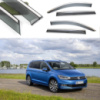 Дефлектори вікон VW Touran II 2003-2015 П/К скотч «FLY»  (нерж.сталь 3D)BVWTA1323-W/S 184-185
