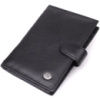 Вместительная обложка на документы унисекс из натуральной кожи ST Leather 23116 Черный