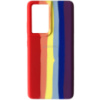 Чохол Silicone Cover Full Rainbow для Samsung Galaxy A72 4G / A72 5G (Червоний / Фіолетовий) - купити в SmartEra.ua