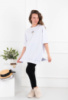 Жіноча біла футболка оверсайз