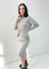 Жіночий ангоровий костюм «Valion» оптом I Батал Сірий, 50-52