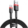Кабель Baseus Cafule USB to Type-C 3A 1m Red/Black (CATKLF-B91) (Код товару:28446)