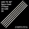 LED підсвітка TV 40« LB-C400F14-E2-S-G1-RF1 RF-AB400E32-1001S-01 A7 RF-AB400E32-1001S-02 V390HJ5-XCPE1 5шт.