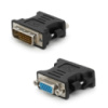 Переходник VGA(мама)/DVI-I 24+5 (папа) Black Q50