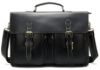 Портфель чоловічий зі шкіри на плече 714878 Чорний