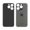Заднее стекло корпуса для Apple iPhone 15 Pro Black Titanium (серое)