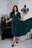 Коктейльна Сукня Прозора Спина 24049 Зелена
