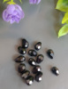 Хрустальные бусины*капля*. Размер 6*8мм. Цвет черный. Цена указана за 1 шт