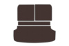 Резиновый коврик в багажник V2 (Коричневый) для KIA EV9