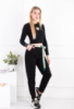 Жіночі чорні брюки-банани