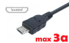 Dc кабель для блока питания micro USB (3a) (1.2m) (B class) 1 день гар.