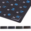 Наклейки буквы на клавиатуру прочные 1.1x1.3 синие