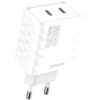 Мережевий зарядний пристрій Proove Speed Surge Gan 35W (Type-C + Type-C) White (WCSS30020002) (Код товару:39063)