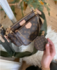 Жіноча сумка 3в1 Louis Vuitton Multi Pochette  коричневий