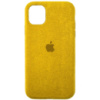 Чохол для iPhone 12 / 12 Pro ALCANTARA Case Full (Жовтий) - купити в SmartEra.ua