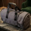Текстильная дорожная сумка для поездок спорта и путешествий Vintage 20641 Серая