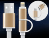 Кабель USB 2 в 1 microUSB/IPHONE REDDAX 2 в 1 КОЛЬОРОВИЙ МЕТАЛ