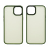 Чехол Colorful Matte Case для Apple iPhone 15 Plus темно-зеленый Люкс